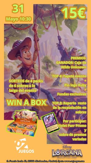 Evento Lorcana Win a Box 31/05/2026